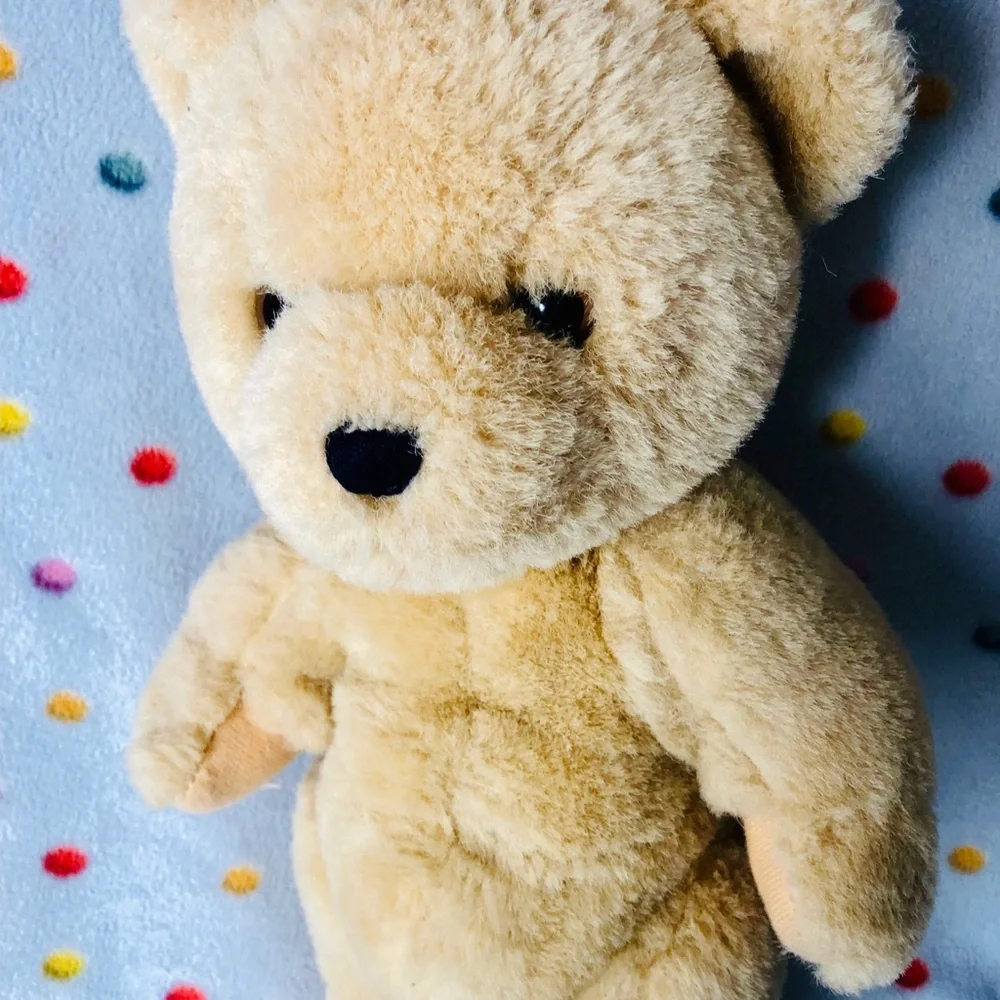 Vintage Anco Teddy Bear Jointed Plush Stuffed Animal made in Taiwan